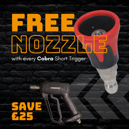 FREE 15 degree nozzle with Cobra short trigger