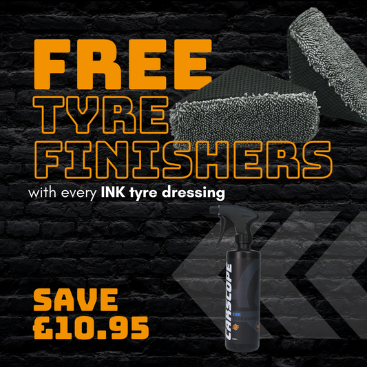 FREE Tyre Finishers with Ink Tyre Dressing